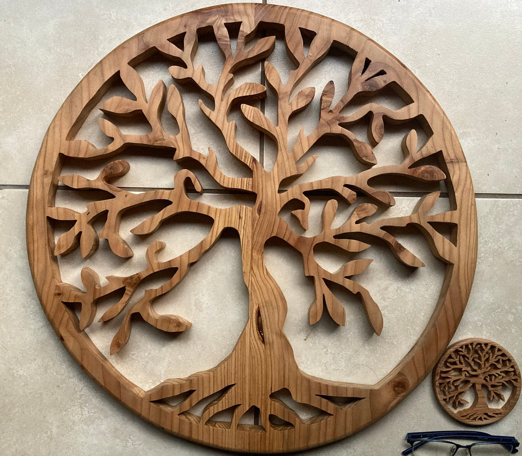 Tree of Life Handcrafted from Wood 50cm Diameter Large