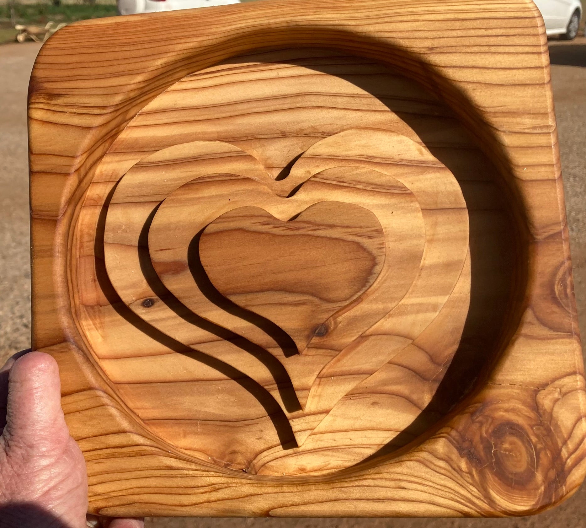 LOVE Bowl - Custom crafted from wood !