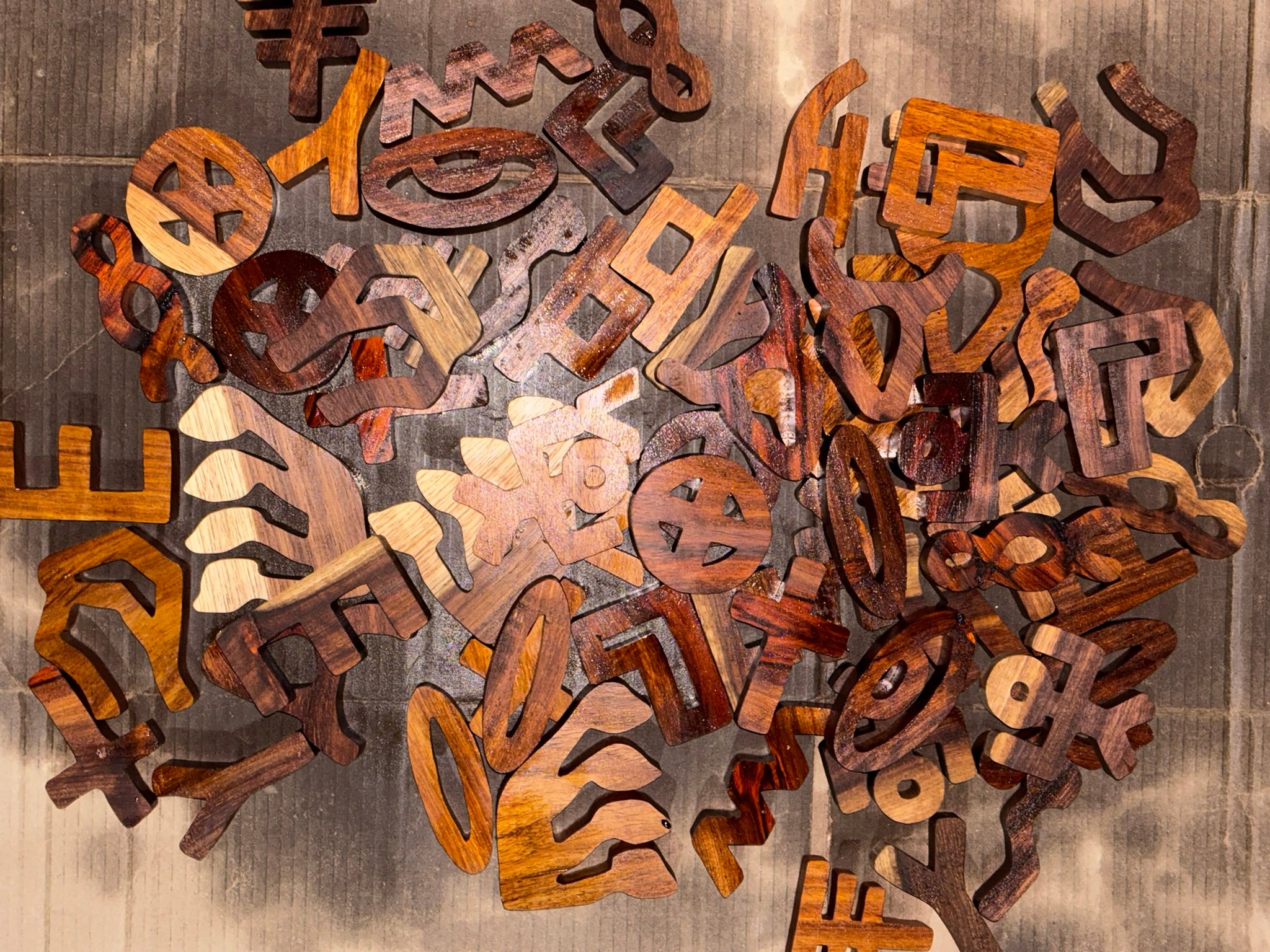 Pictograph (Paleo) letters 8cm