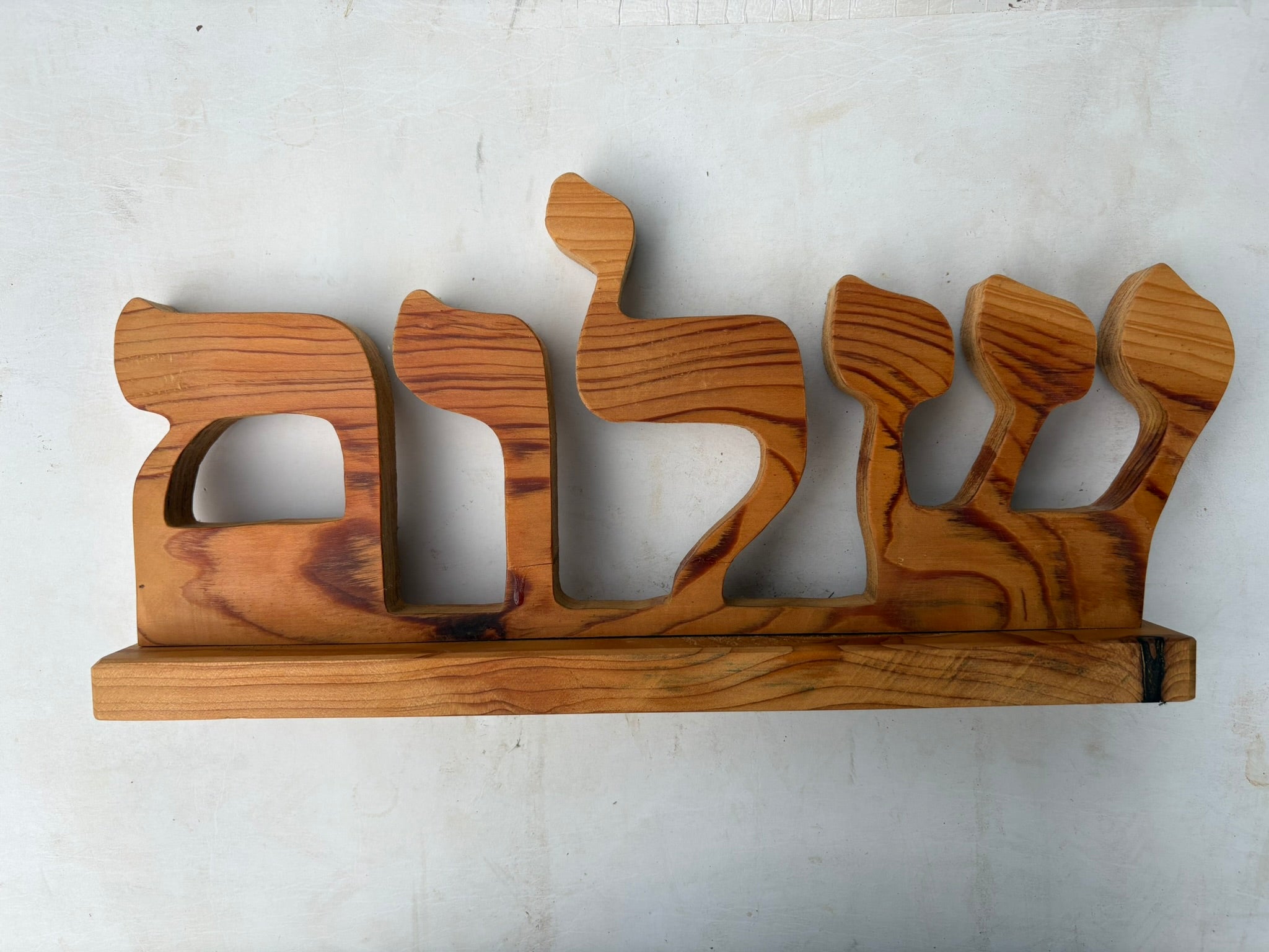 Hebrew words Crafted from wood !