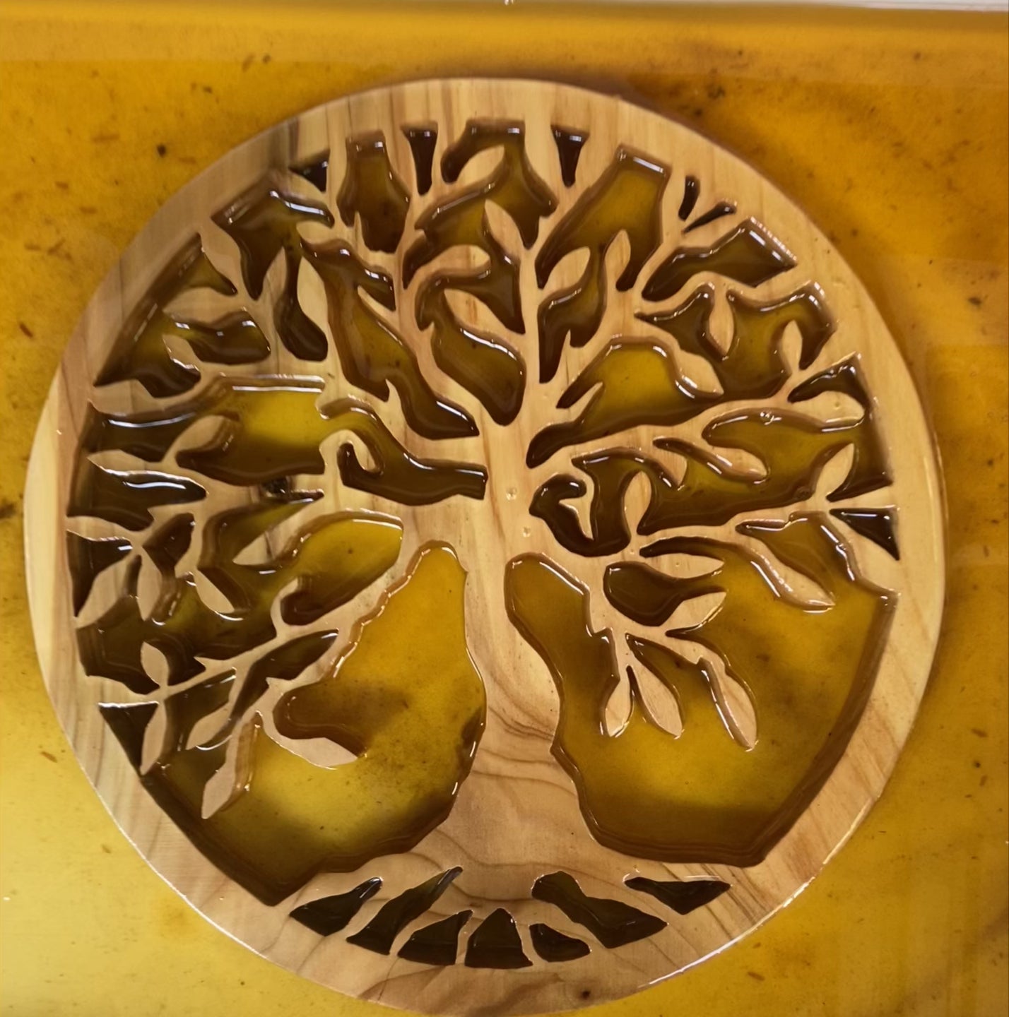 Tree of Life Handcrafted from Wood 50cm Diameter Large